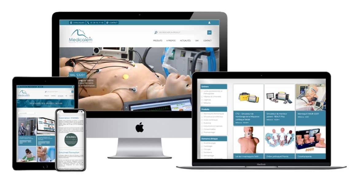 Refonte du site Medicalem.com, spécialiste en simulation médicale